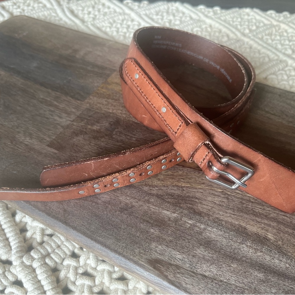 GAP Brown Leather Belt Size M Like New